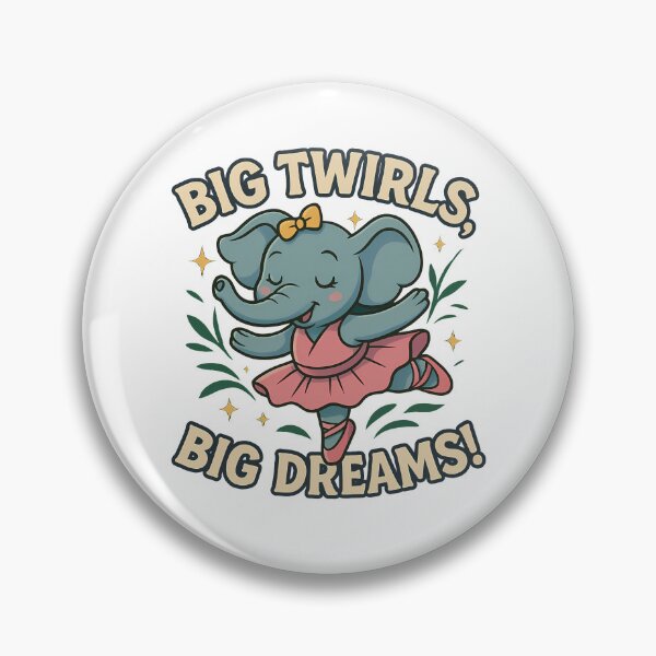 Item preview, Big Twirls and Dreams Balerina Elephant. designed and sold by k3rstman1.
