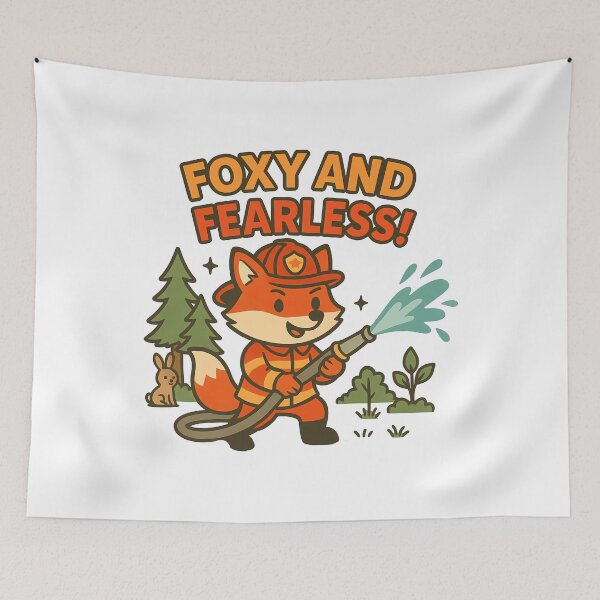Item preview, Foxy and Fearless Firefighter Fox Hero Adventure designed and sold by k3rstman1.