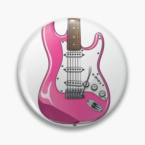 Artikelvorschau, Rosa Stratocaster Gitarre entworfen und verkauft von Koko Doko.