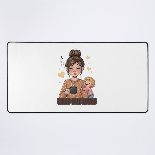 Item preview, Tired But Loved: Humorous Parent Life designed and sold by zoughlal.