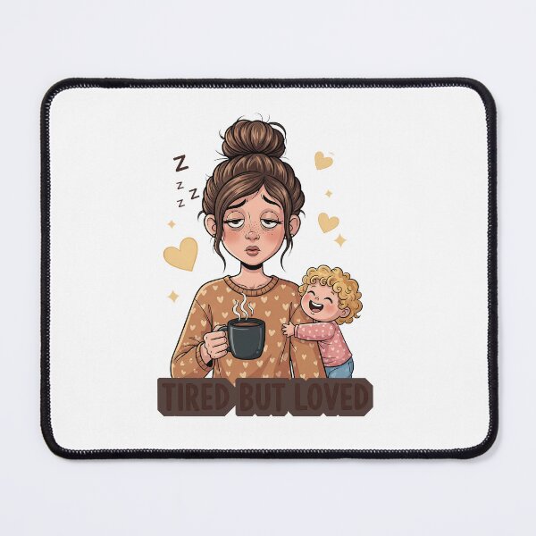 Item preview, Tired But Loved: Humorous Parent Life designed and sold by zoughlal.
