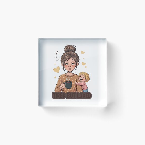 Item preview, Tired But Loved: Humorous Parent Life designed and sold by zoughlal.