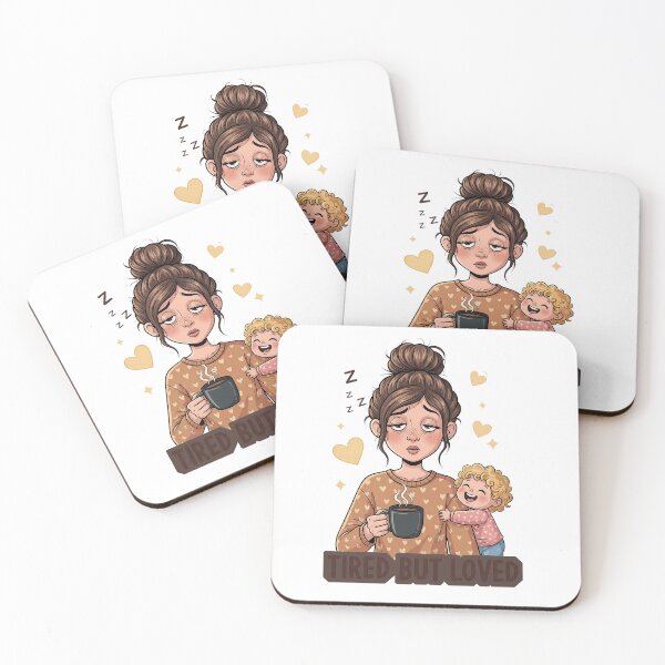 Item preview, Tired But Loved: Humorous Parent Life designed and sold by zoughlal.