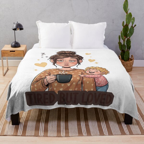 Item preview, Tired But Loved: Humorous Parent Life designed and sold by zoughlal.