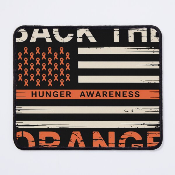 Item preview, Back The Orange Hunger Awareness Flag Orange Ribbon designed and sold by ConceptualVibes.