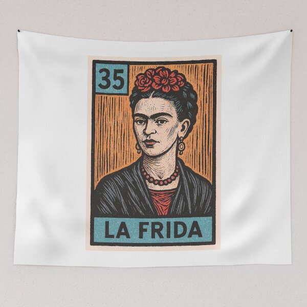 Item preview, Mexican Lottery Card La Frida designed and sold by retrographics.
