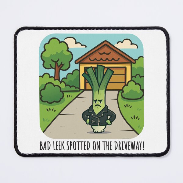Item preview, Bad Leek Spotted On The Driveway designed and sold by Automotive Art by Greg.