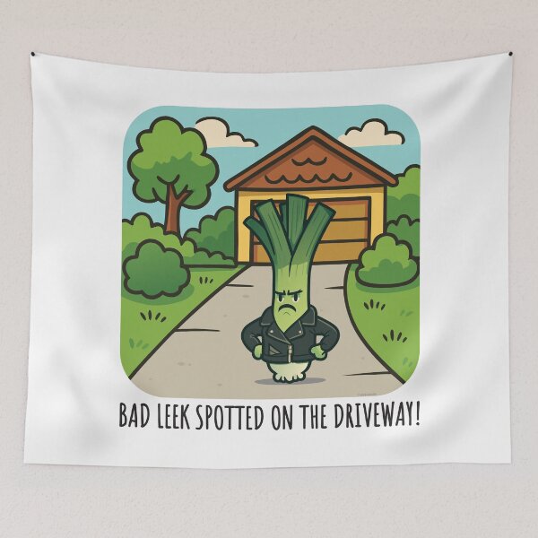 Item preview, Bad Leek Spotted On The Driveway designed and sold by Automotive Art by Greg.