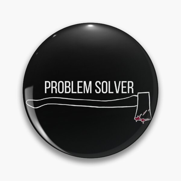 Item preview, Problem Solver (White Text) designed and sold by Lampblack and Bone.