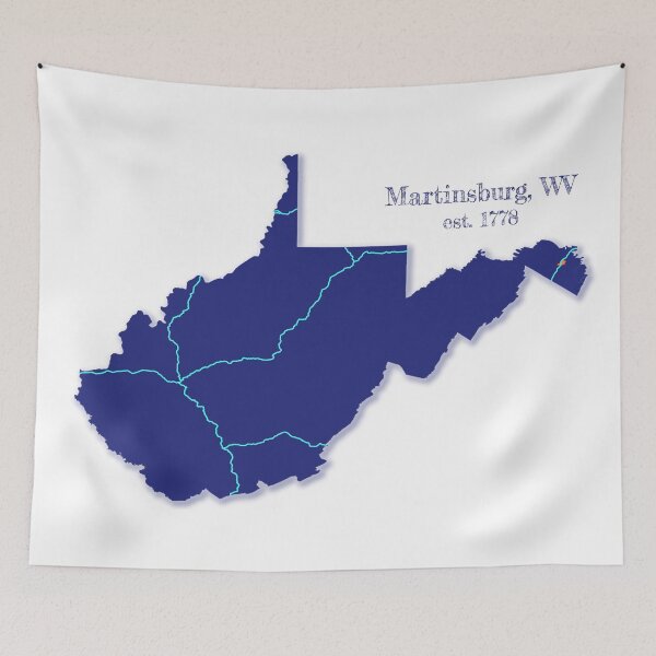 Item preview, Martinsburg, WV [Blue] designed and sold by PhilbonianDezin.