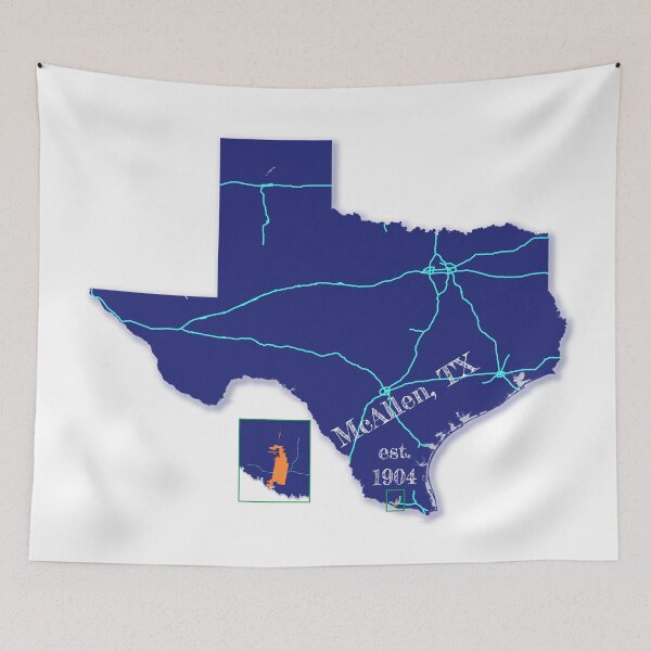 Item preview, McAllen, TX [Blue] designed and sold by PhilbonianDezin.