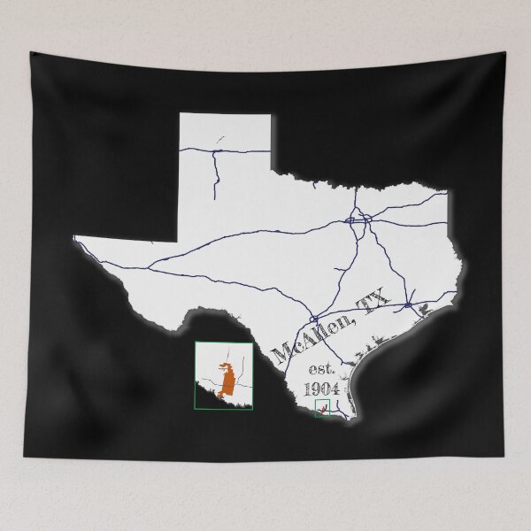 Item preview, McAllen, TX [White] designed and sold by PhilbonianDezin.