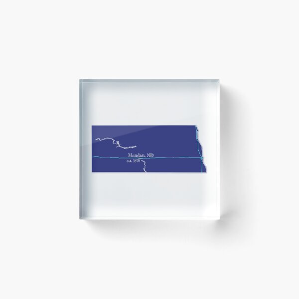 Item preview, Mandan, ND [Blue] designed and sold by PhilbonianDezin.