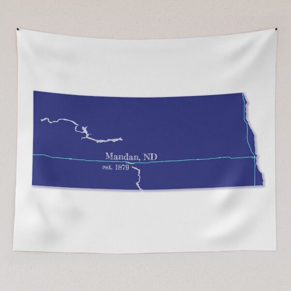 Item preview, Mandan, ND [Blue] designed and sold by PhilbonianDezin.