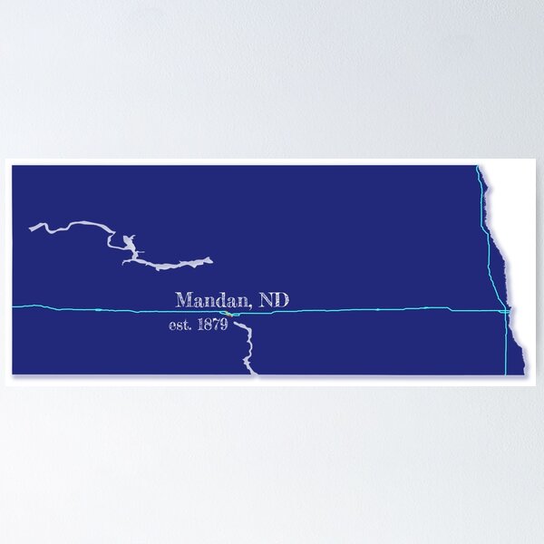 Item preview, Mandan, ND [Blue] designed and sold by PhilbonianDezin.