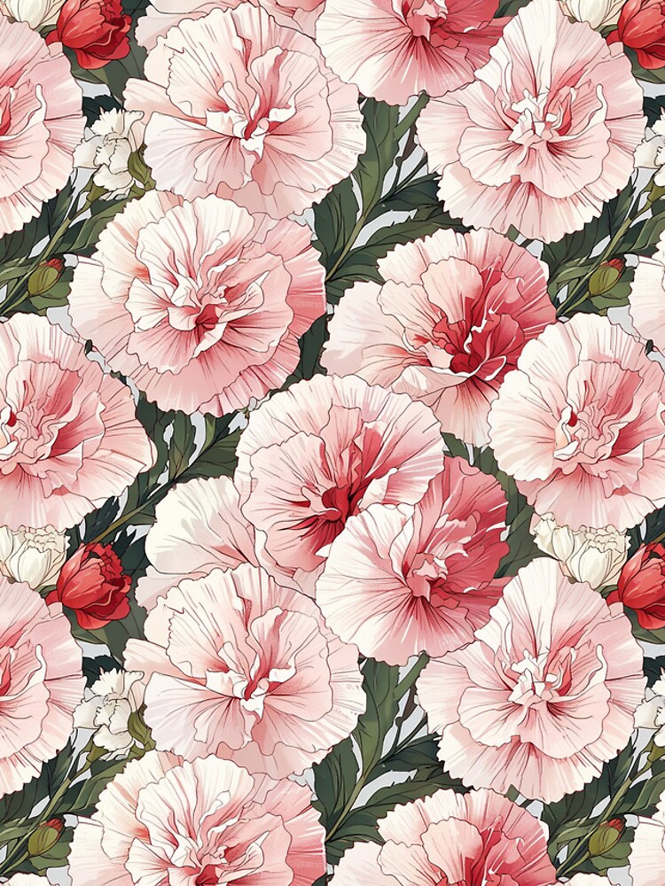 Thumbnail 4 of 4, iPhone Case, Carnations designed and sold by CoolPixels.
