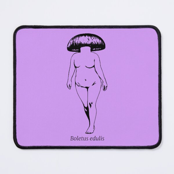 Item preview, King Bolete Mushroom Lady – Earthy Fungi Art for Cottagecore, Forestcore, and Nature-Loving Souls designed and sold by MycelialThreads.