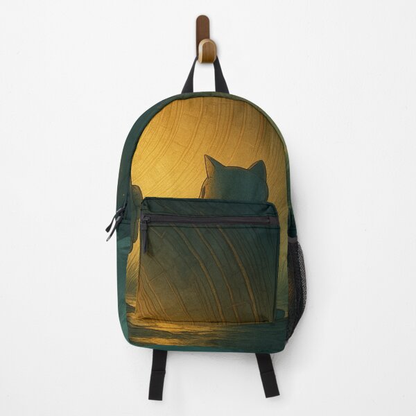 Item preview, Mystical Cat Robot Portal Under Starlit Rain – Dreamy Sci-Fi Fantasy Art designed and sold by Tommy Studio.
