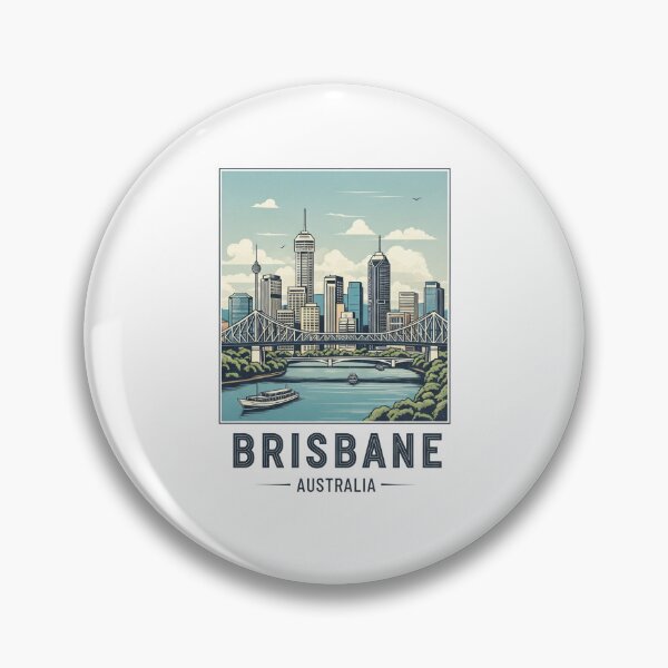 Item preview, Australia - Brisbane (Country Collection) designed and sold by HeartbeatPrint.