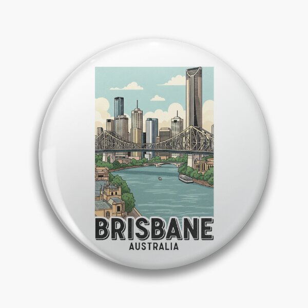 Item preview, Australia - Brisbane (Country Collection) designed and sold by HeartbeatPrint.