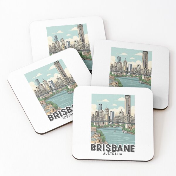 Item preview, Australia - Brisbane (Country Collection) designed and sold by HeartbeatPrint.