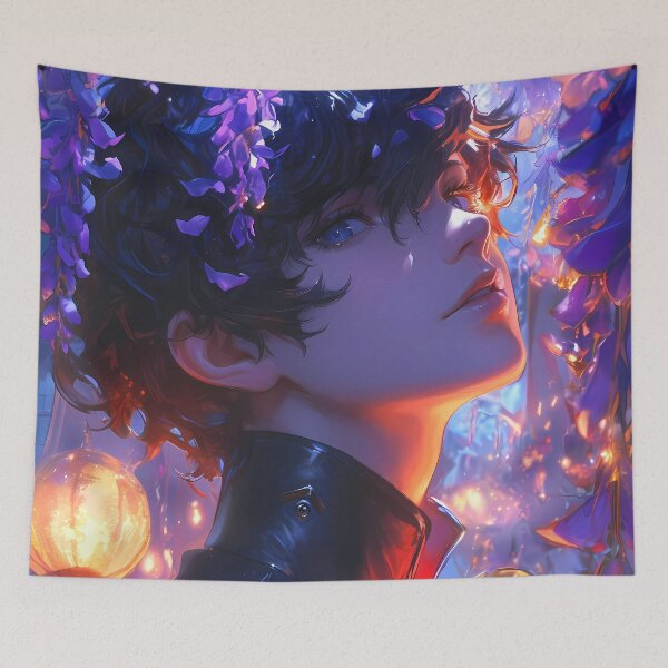 Item preview, Persona Game Ren Amamiya Persona5 Anime Wisteria Lantern Glow Festival Dream designed and sold by mildaclairmo.