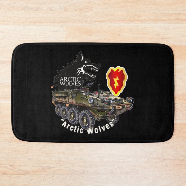 Item preview, Army - 1st Stryker Bde - 25th ID - Arctic Wolves - White w Stryker wo Div designed and sold by Military Insignia Products.