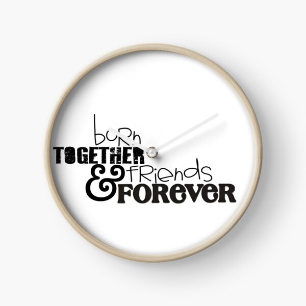TWINS Born Together & Friends Forever Clock