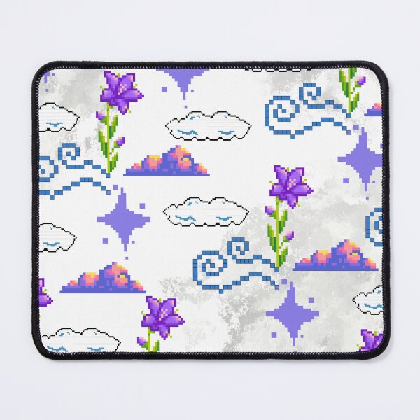 Item preview, Pixelated clouds of flowers designed and sold by andrasdesignssss.