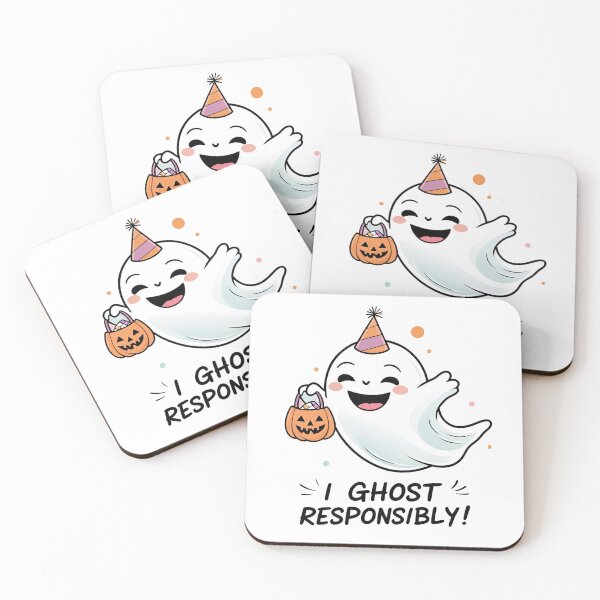 Item preview, Funny Cute Ghost With Sassy Halloween Quote designed and sold by Nathaphat514.
