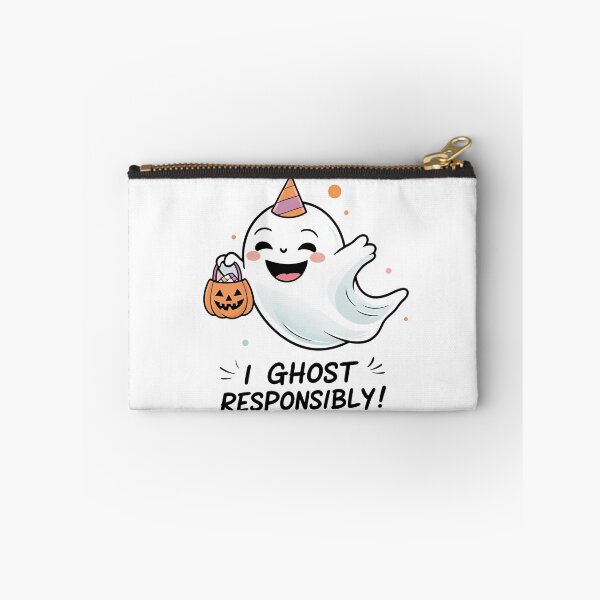 Item preview, Funny Cute Ghost With Sassy Halloween Quote designed and sold by Nathaphat514.