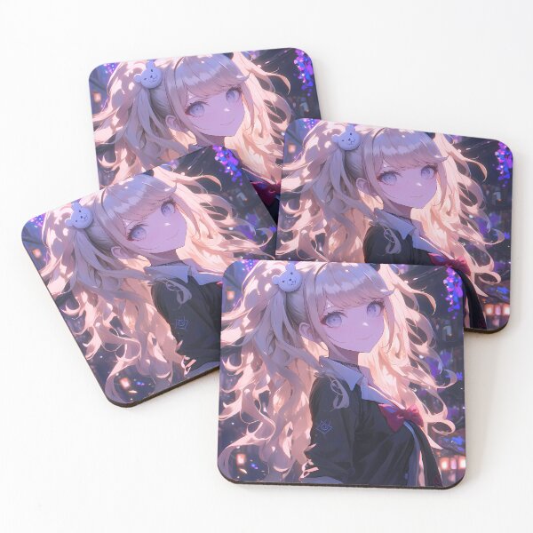 Item preview, Junko Enoshima Danganronpa Anime Wisteria Petal Festival Electric Glow designed and sold by mildaclairmo.