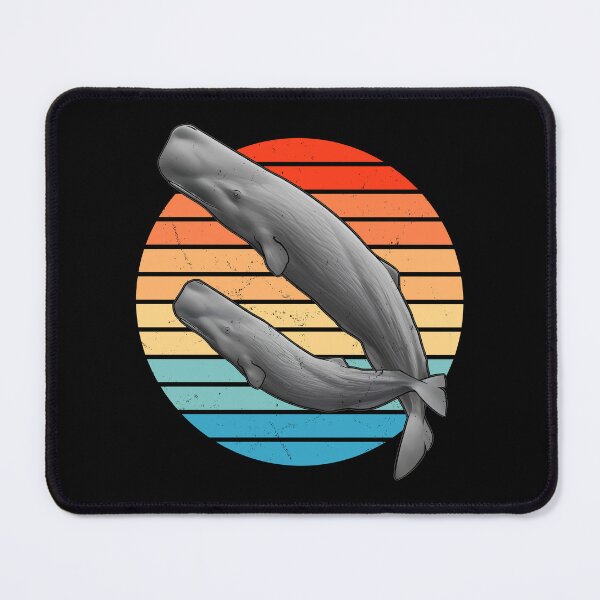 Item preview, Sperm Whale Retro Sunset designed and sold by NicGrayGraphic.