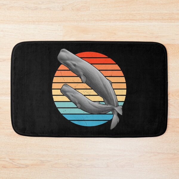 Item preview, Sperm Whale Retro Sunset designed and sold by NicGrayGraphic.