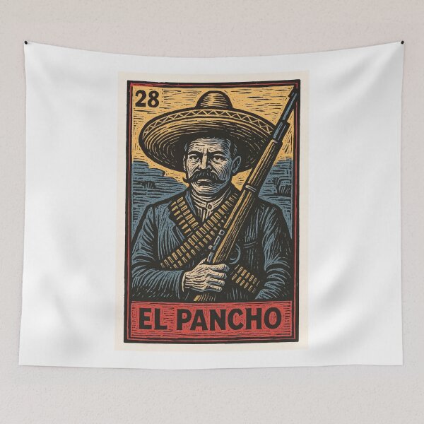 Item preview, Mexican Lottery Card El Pancho Villa designed and sold by retrographics.