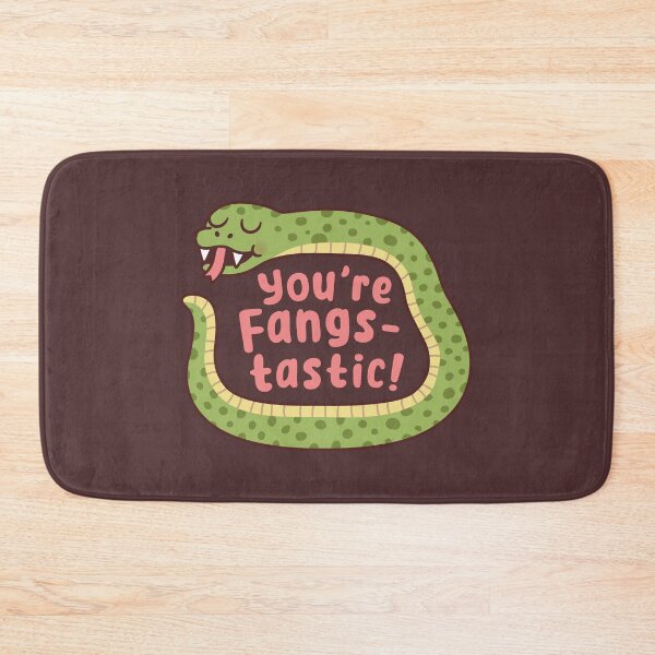 Item preview, Snake You Are Fangstastic Positive Affirmation Pun designed and sold by rustydoodle.