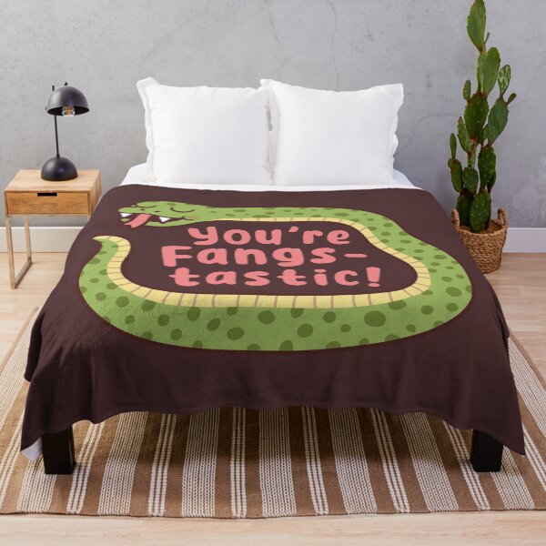 Item preview, Snake You Are Fangstastic Positive Affirmation Pun designed and sold by rustydoodle.