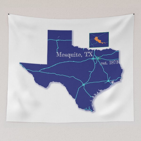 Item preview, Mesquite, TX [Blue] designed and sold by PhilbonianDezin.