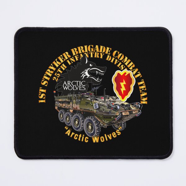 Item preview, Army - 1st Stryker Bde - 25th ID - Arctic Wolves w Stryker - SSI designed and sold by Military Insignia Products.