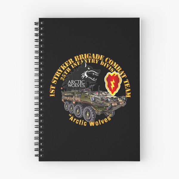 Item preview, Army - 1st Stryker Bde - 25th ID - Arctic Wolves w Stryker - SSI designed and sold by Military Insignia Products.
