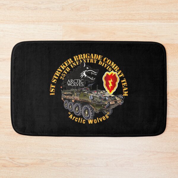 Item preview, Army - 1st Stryker Bde - 25th ID - Arctic Wolves w Stryker - SSI designed and sold by Military Insignia Products.