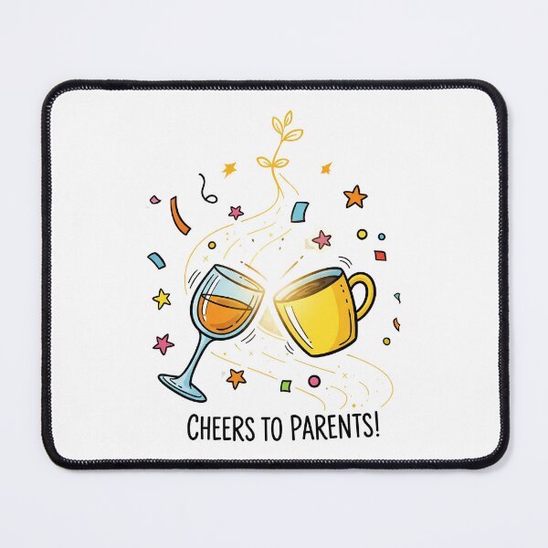 Item preview, Cheers to Parents: Celebratory Doodle  designed and sold by zoughlal.