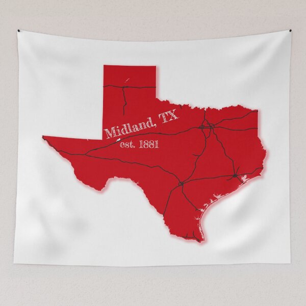 Item preview, Midland, TX [Red] designed and sold by PhilbonianDezin.