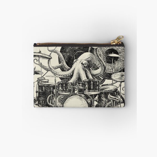 Item preview, Octopus Playing Drums Funny Rock Musician  designed and sold by RetroVoyages.