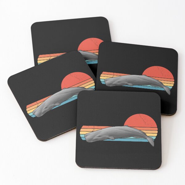Item preview, Sperm Whale Retro Sunset designed and sold by NicGrayGraphic.