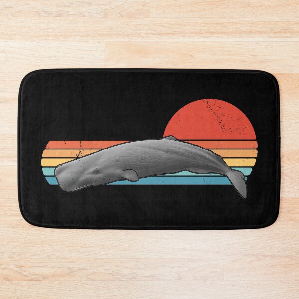 Item preview, Sperm Whale Retro Sunset designed and sold by NicGrayGraphic.