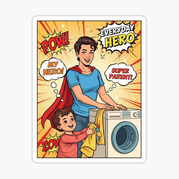 Item preview, Everyday Superheroes: Parental Heroism designed and sold by zoughlal.
