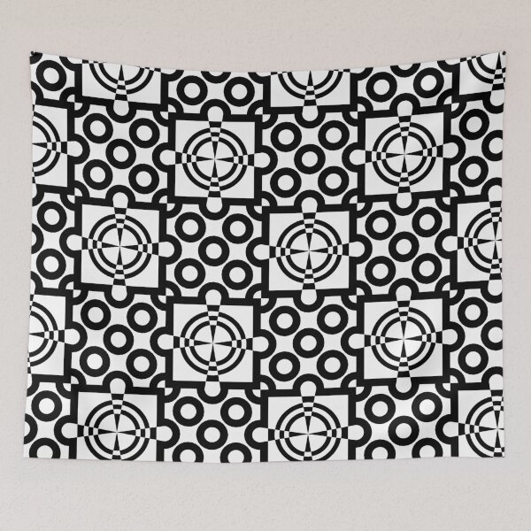 Item preview, Retro Art Deco Geometric Pattern 24.P06a.097.099 designed and sold by Space & Care - Art Deco GeoMetrica.