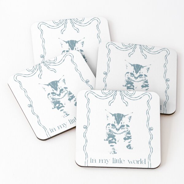 Item preview, In my little world (blue) designed and sold by rosedbuds.