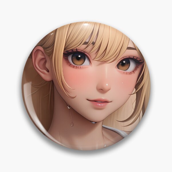 Item preview, Yoimiya Genshin Impact Summer Sweat Look Blushing Beauty Anime Girl Waifu Game designed and sold by mildaclairmo.